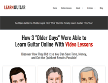 Tablet Screenshot of learnguitars.com
